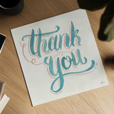 Thank You I by Janelle Penner. Shown as a detailed flat fine art print, highlighting archival giclee quality. Available as an archival giclee rolled canvas, fine art paper, or poster print. SKU 60834a.