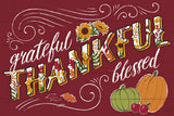 Thankful I Red by Janelle Penner. SKU 45431i. Archival Giclee Fine art print for wall decor.