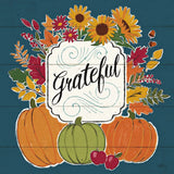 Thankful II Blue by Janelle Penner. SKU 43099a. Archival Giclee Fine art print for wall decor.