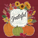 Thankful II Red by Janelle Penner. SKU 45432a. Archival Giclee Fine art print for wall decor.