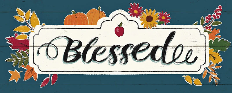 Thankful V Blue by Janelle Penner