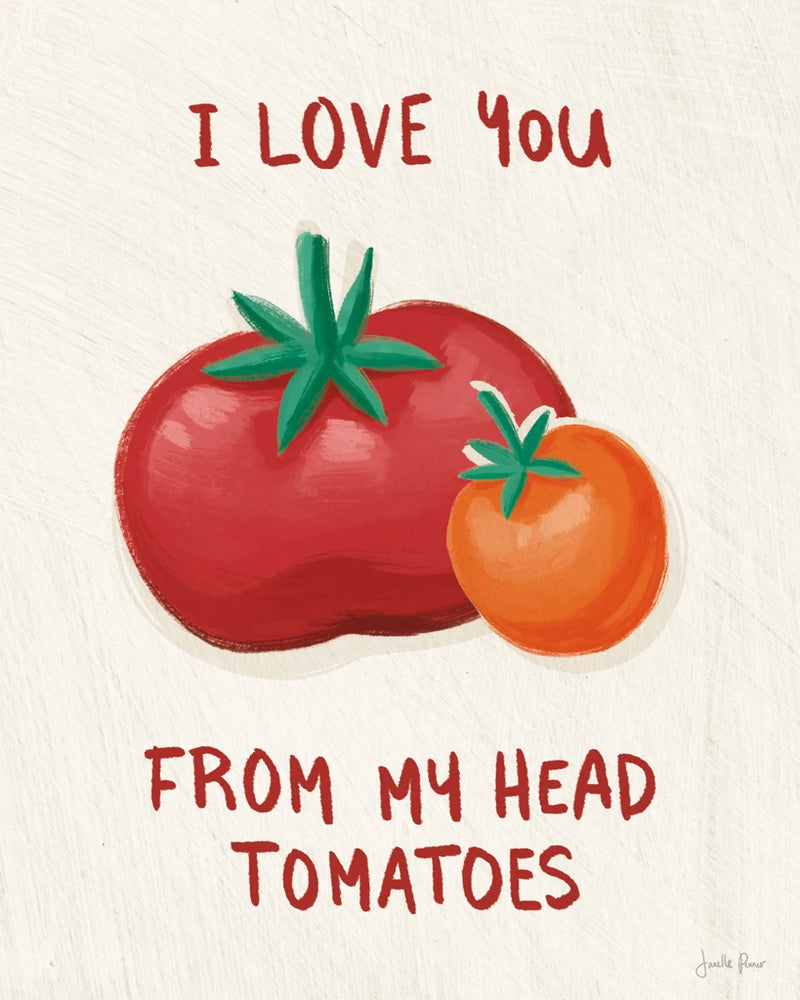 Tomato Toss I by Janelle Penner