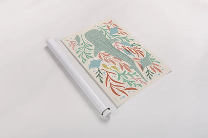 Under the Sea I by Janelle Penner. shown as a rolled paper print. Available as archival giclee rolled canvas, fine art paper, or poster print. SKU 69204i.