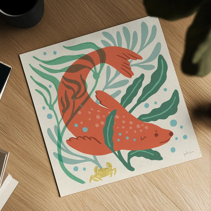 Under the Sea II by Janelle Penner. Shown as a detailed flat fine art print, highlighting archival giclee quality. Available as an archival giclee rolled canvas, fine art paper, or poster print. SKU 69205a.