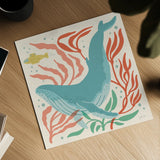 Under the Sea V by Janelle Penner. Shown as a detailed flat fine art print, highlighting archival giclee quality. Available as an archival giclee rolled canvas, fine art paper, or poster print. SKU 69208a.
