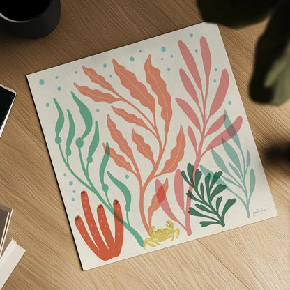 Under the Sea VII by Janelle Penner. Shown as a detailed flat fine art print, highlighting archival giclee quality. Available as an archival giclee rolled canvas, fine art paper, or poster print. SKU 69210a.