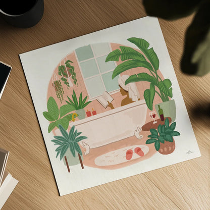 Urban Jungle I by Janelle Penner. Shown as a detailed flat fine art print, highlighting archival giclee quality. Available as an archival giclee rolled canvas, fine art paper, or poster print. SKU 73730a.