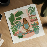 Urban Jungle II by Janelle Penner. Shown as a detailed flat fine art print, highlighting archival giclee quality. Available as an archival giclee rolled canvas, fine art paper, or poster print. SKU 73731a.
