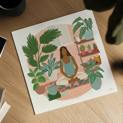 Urban Jungle II by Janelle Penner. Shown as a detailed flat fine art print, highlighting archival giclee quality. Available as an archival giclee rolled canvas, fine art paper, or poster print. SKU 73731a.