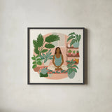 Urban Jungle II by Janelle Penner. Shown in a sleek black glass frame for a contemporary gallery look. Available as an archival giclee rolled canvas, fine art paper, or poster print. SKU 73731a.