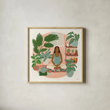 Urban Jungle II by Janelle Penner. Shown in a natural wood glass frame for a timeless modern aesthetic. Available as an archival giclee rolled canvas, fine art paper, or poster print. SKU 73731a.