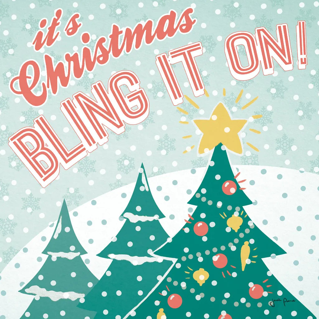 Vintage Christmas IX by Janelle Penner. SKU 50979a. Archival Giclee Fine art print for wall decor.