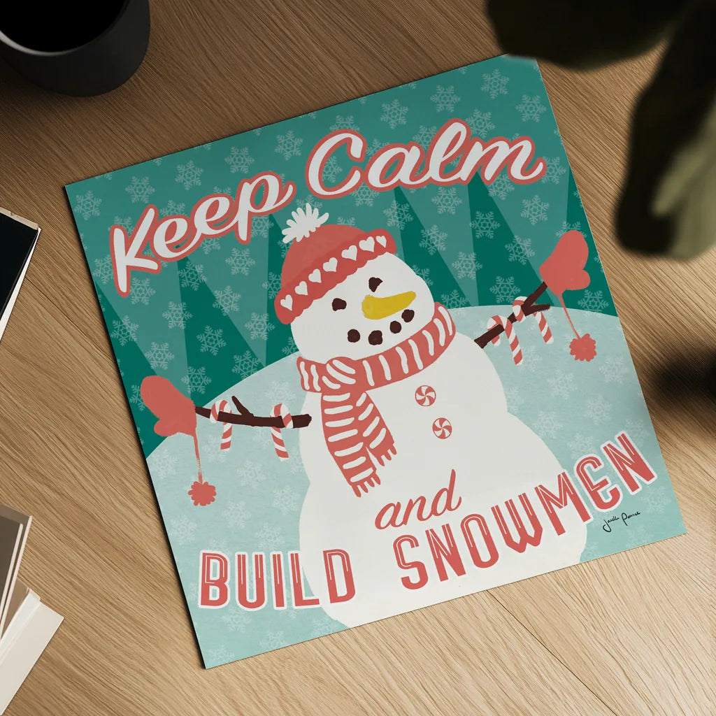 Vintage Christmas VII by Janelle Penner. Shown as a detailed flat fine art print, highlighting archival giclee quality. Available as an archival giclee rolled canvas, fine art paper, or poster print. SKU 50977a.