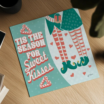 Vintage Christmas VIII by Janelle Penner. Shown as a detailed flat fine art print, highlighting archival giclee quality. Available as an archival giclee rolled canvas, fine art paper, or poster print. SKU 50978a.