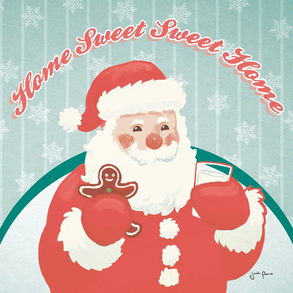 Vintage Christmas X by Janelle Penner. SKU 50980a. Archival Giclee Fine art print for wall decor.