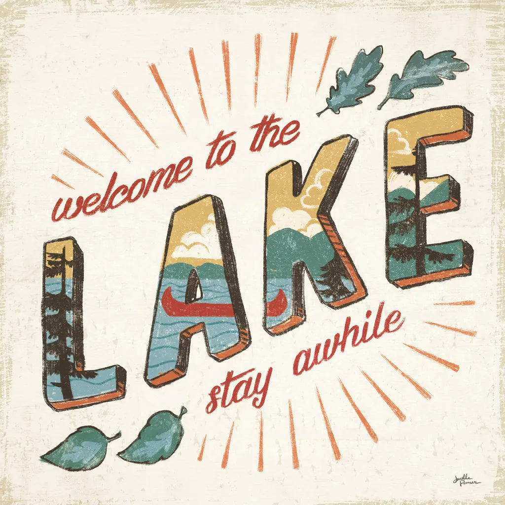 Vintage Lake II by Janelle Penner. SKU 48221a. Archival Giclee Fine art print for wall decor.