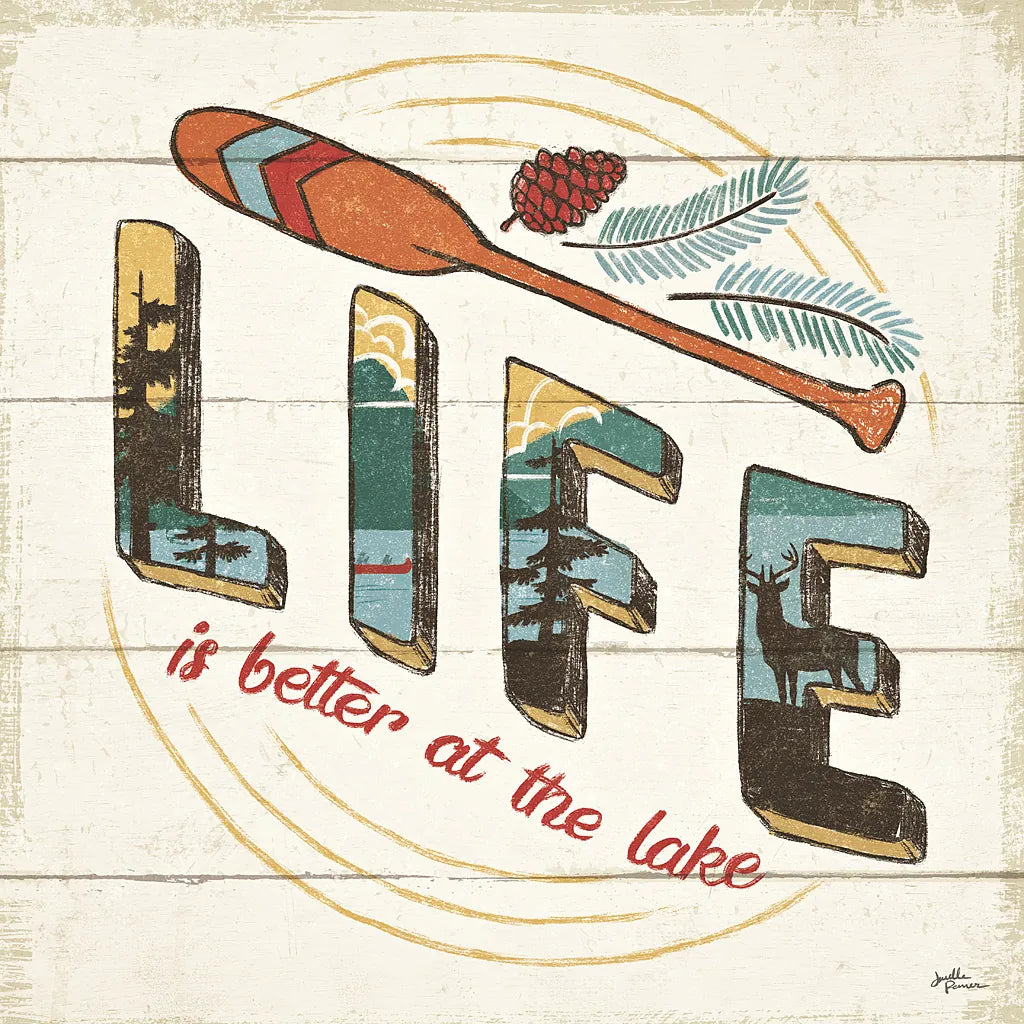 Vintage Lake III by Janelle Penner. SKU 42252a. Archival Giclee Fine art print for wall decor.