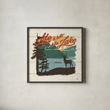 Vintage Lake IV by Janelle Penner. Shown in a sleek black glass frame for a contemporary gallery look. Available as an archival giclee rolled canvas, fine art paper, or poster print. SKU 42253a.