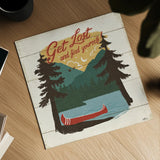 Vintage Lake V by Janelle Penner. Shown as a detailed flat fine art print, highlighting archival giclee quality. Available as an archival giclee rolled canvas, fine art paper, or poster print. SKU 42254a.
