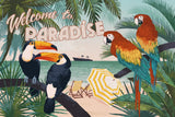 Welcome to Paradise I by Janelle Penner. SKU 30404i. Archival Giclee Fine art print for wall decor.
