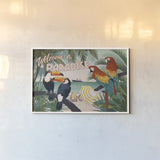 Welcome to Paradise I by Janelle Penner. shown as a paper print in a white frame. Available as a archival giclee rolled canvas, fine art paper, or poster print. SKU 30404i.