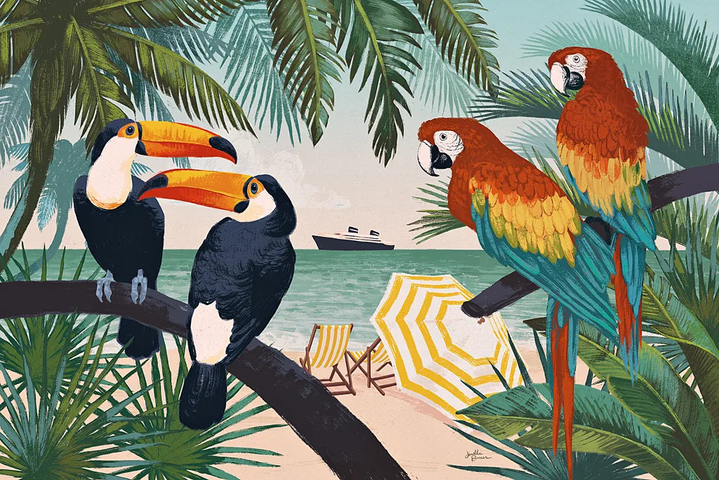 Welcome to Paradise VI by Janelle Penner. SKU 30409i. Archival Giclee Fine art print for wall decor.