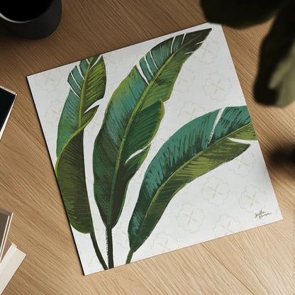 Welcome to Paradise XI by Janelle Penner. Shown as a detailed flat fine art print, highlighting archival giclee quality. Available as an archival giclee rolled canvas, fine art paper, or poster print. SKU 30414a.