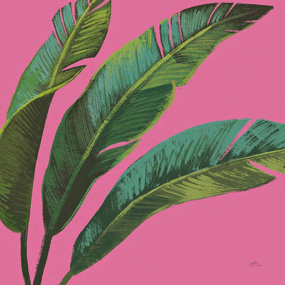 Welcome to Paradise XI on Pink by Janelle Penner. SKU 33298a. Archival Giclee Fine art print for wall decor.