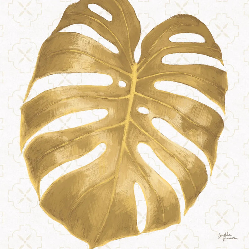 Welcome to Paradise XIII Gold by Janelle Penner. SKU 55647a. Archival Giclee Fine art print for wall decor.