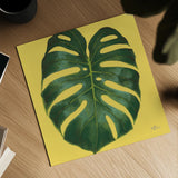 Welcome to Paradise XIII Yellow by Janelle Penner. Shown as a detailed flat fine art print, highlighting archival giclee quality. Available as an archival giclee rolled canvas, fine art paper, or poster print. SKU 55554a.