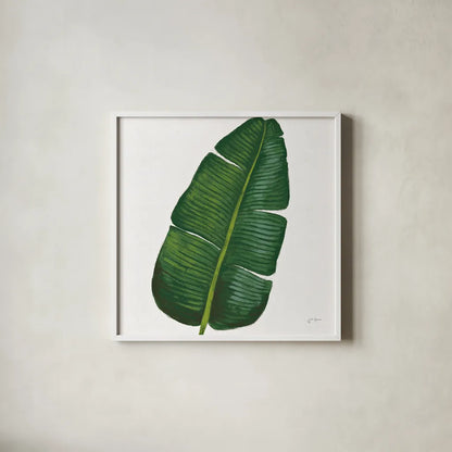 Welcome to Paradise XV on White by Janelle Penner. Shown in a crisp white glass frame for a clean and minimalist style. Available as an archival giclee rolled canvas, fine art paper, or poster print. SKU 31553a.