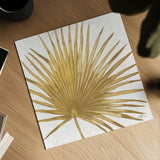 Welcome to Paradise XVI Gold by Janelle Penner. Shown as a detailed flat fine art print, highlighting archival giclee quality. Available as an archival giclee rolled canvas, fine art paper, or poster print. SKU 55648a.