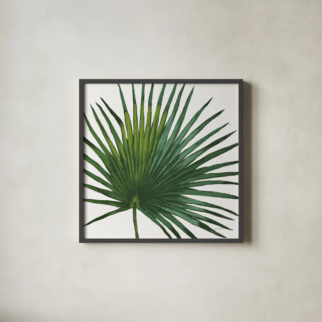 Welcome to Paradise XVI on White by Janelle Penner. Shown in a sleek black glass frame for a contemporary gallery look. Available as an archival giclee rolled canvas, fine art paper, or poster print. SKU 31554a.