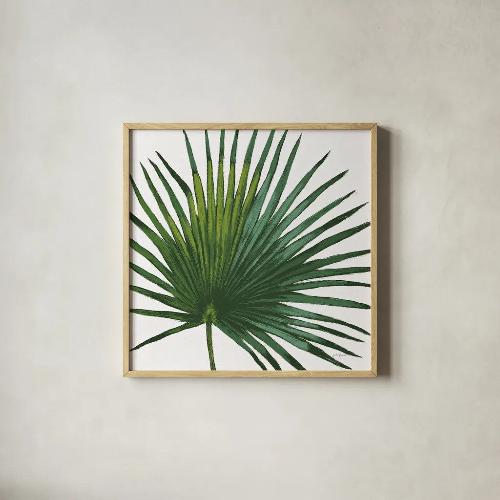 Welcome to Paradise XVI on White by Janelle Penner. Shown in a natural wood glass frame for a timeless modern aesthetic. Available as an archival giclee rolled canvas, fine art paper, or poster print. SKU 31554a.