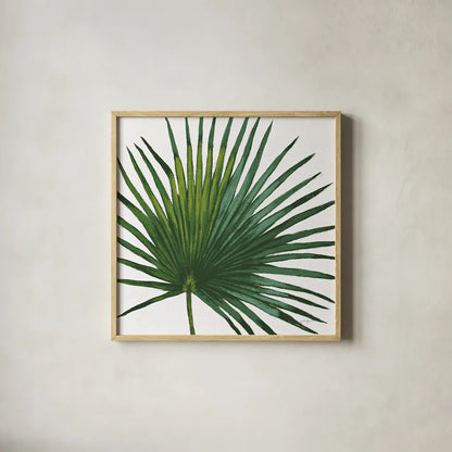 Welcome to Paradise XVI on White by Janelle Penner. Shown in a natural wood glass frame for a timeless modern aesthetic. Available as an archival giclee rolled canvas, fine art paper, or poster print. SKU 31554a.