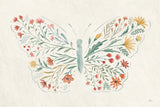 Wildflower Vibes Butterfly by Janelle Penner. SKU 75533i. Archival Giclee Fine art print for wall decor.
