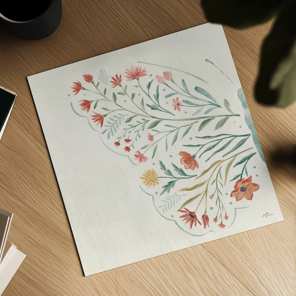 Wildflower Vibes VI No Words by Janelle Penner. Shown as a detailed flat fine art print, highlighting archival giclee quality. Available as an archival giclee rolled canvas, fine art paper, or poster print. SKU 75971a.