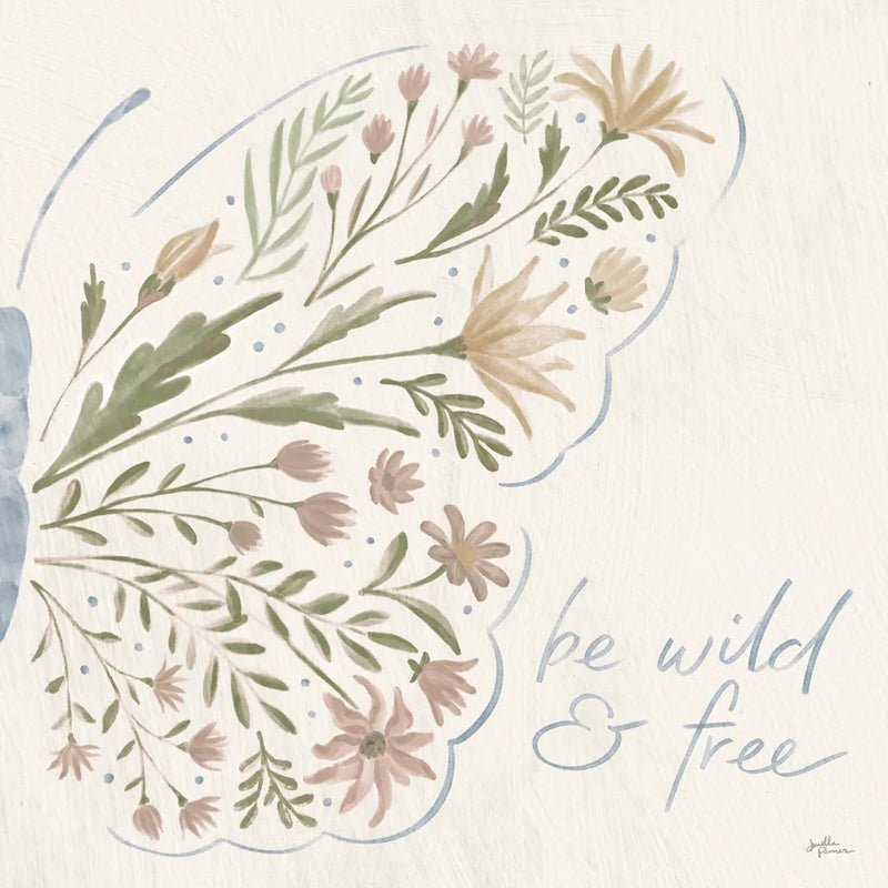 Wildflower Vibes VII Neutral by Janelle Penner. SKU 76404a. Archival Giclee Fine art print for wall decor.