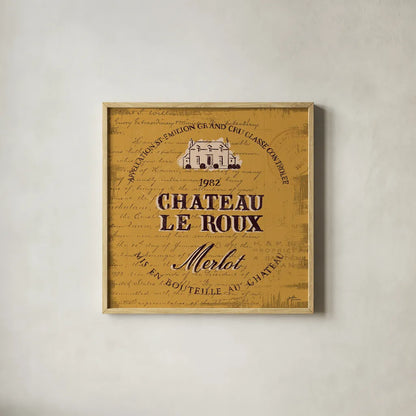 Wine Tasting V by Janelle Penner. Shown in a natural wood glass frame for a timeless modern aesthetic. Available as an archival giclee rolled canvas, fine art paper, or poster print. SKU 45346a.