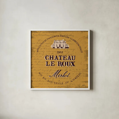 Wine Tasting V by Janelle Penner. Shown in a crisp white glass frame for a clean and minimalist style. Available as an archival giclee rolled canvas, fine art paper, or poster print. SKU 45346a.