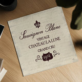 Wine Tasting VI by Janelle Penner. Shown as a detailed flat fine art print, highlighting archival giclee quality. Available as an archival giclee rolled canvas, fine art paper, or poster print. SKU 45347a.
