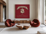 Wine Tasting VII by Janelle Penner. Shown as extra-large giant wall art in a modern living room. Available as an archival giclee rolled canvas, fine art paper, or poster print. SKU 45348a.