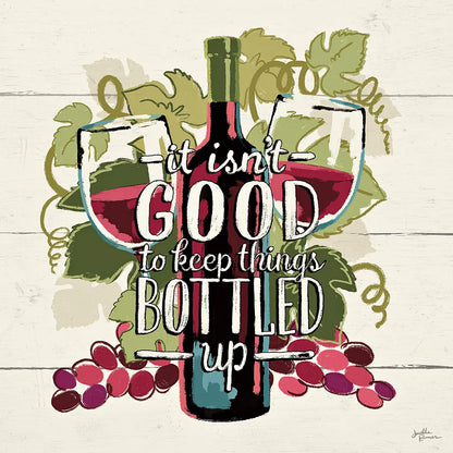 Wine and Friends III by Janelle Penner. SKU 33285a. Archival Giclee Fine art print for wall decor.