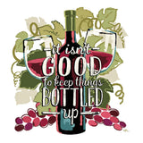 Wine and Friends III on White by Janelle Penner. SKU 34537a. Archival Giclee Fine art print for wall decor.