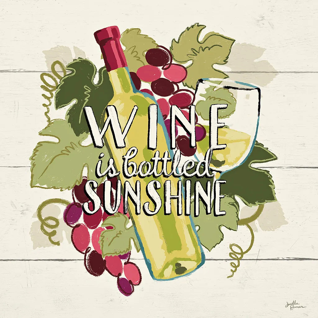 Wine and Friends IV by Janelle Penner. SKU 33286a. Archival Giclee Fine art print for wall decor.