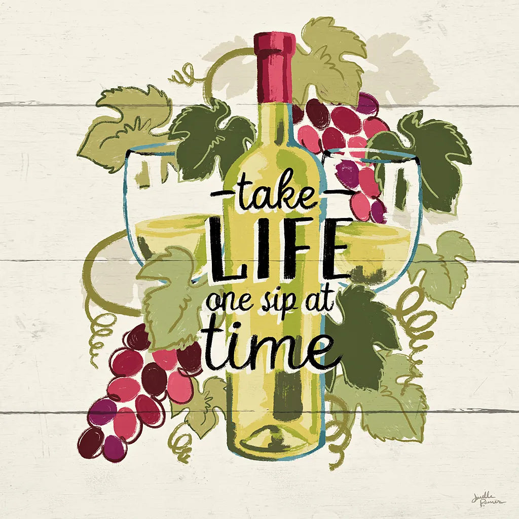 Wine and Friends VII by Janelle Penner. SKU 37918a. Archival Giclee Fine art print for wall decor.