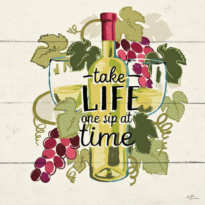 Wine and Friends VII by Janelle Penner. SKU 37918a. Archival Giclee Fine art print for wall decor.