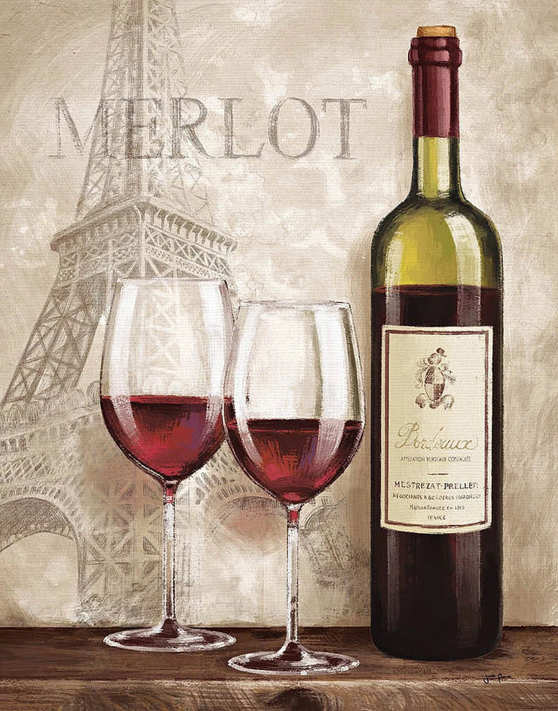 Wine in Paris III by Janelle Penner