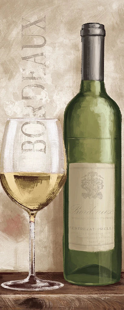 Wine in Paris V White Wine by Janelle Penner
