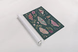Winged Study I Plum by Janelle Penner. shown as a rolled paper print. Available as archival giclee rolled canvas, fine art paper, or poster print. SKU 64059i.